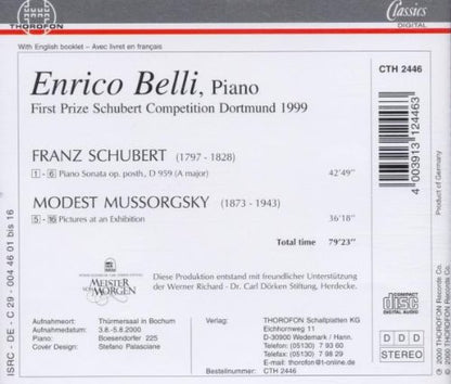 Piano Sonata / Pictures at An Exhibition