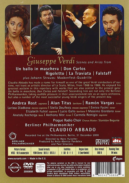 Claudio Abbado - A Verdi Gala in Berlin (NTSC