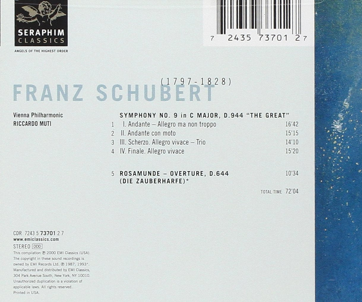 Schubert: Symphony 9 in C / Rosamunde Overture