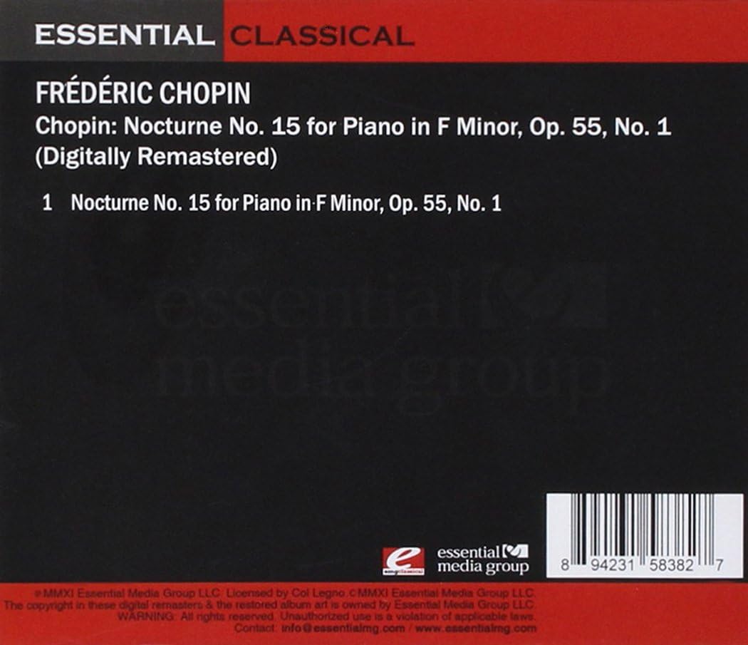 Nocturne 15 For Piano F Minor Op 55 1