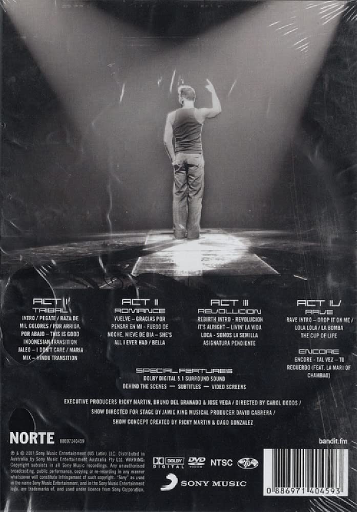 RICKY MARTIN-BLACK AND WHITE TOUR
