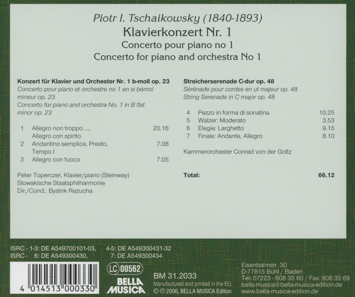 Piano Cto No 1