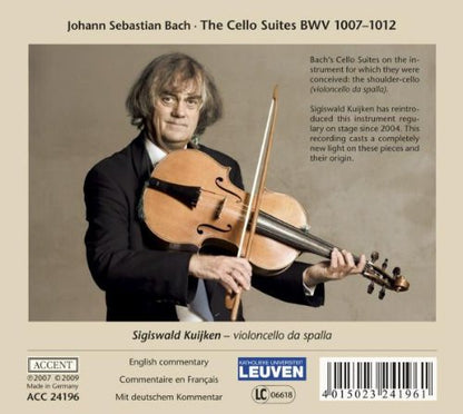 Johann Sebastian Bach - The Cello Suites BWV 1007-1012 played on a violoncello da spalla