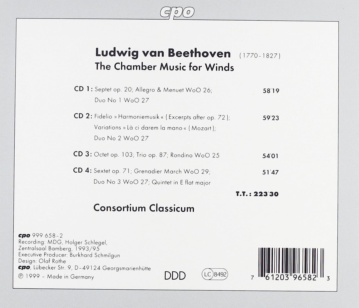 Chamber Music for Wind Ensemble (Consortium Classicum)