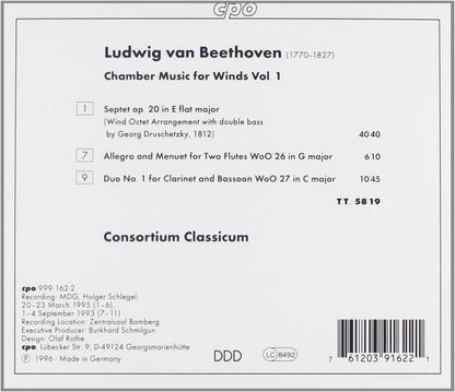 Chamber Music for Wind Ensemble (Consortium Classicum)