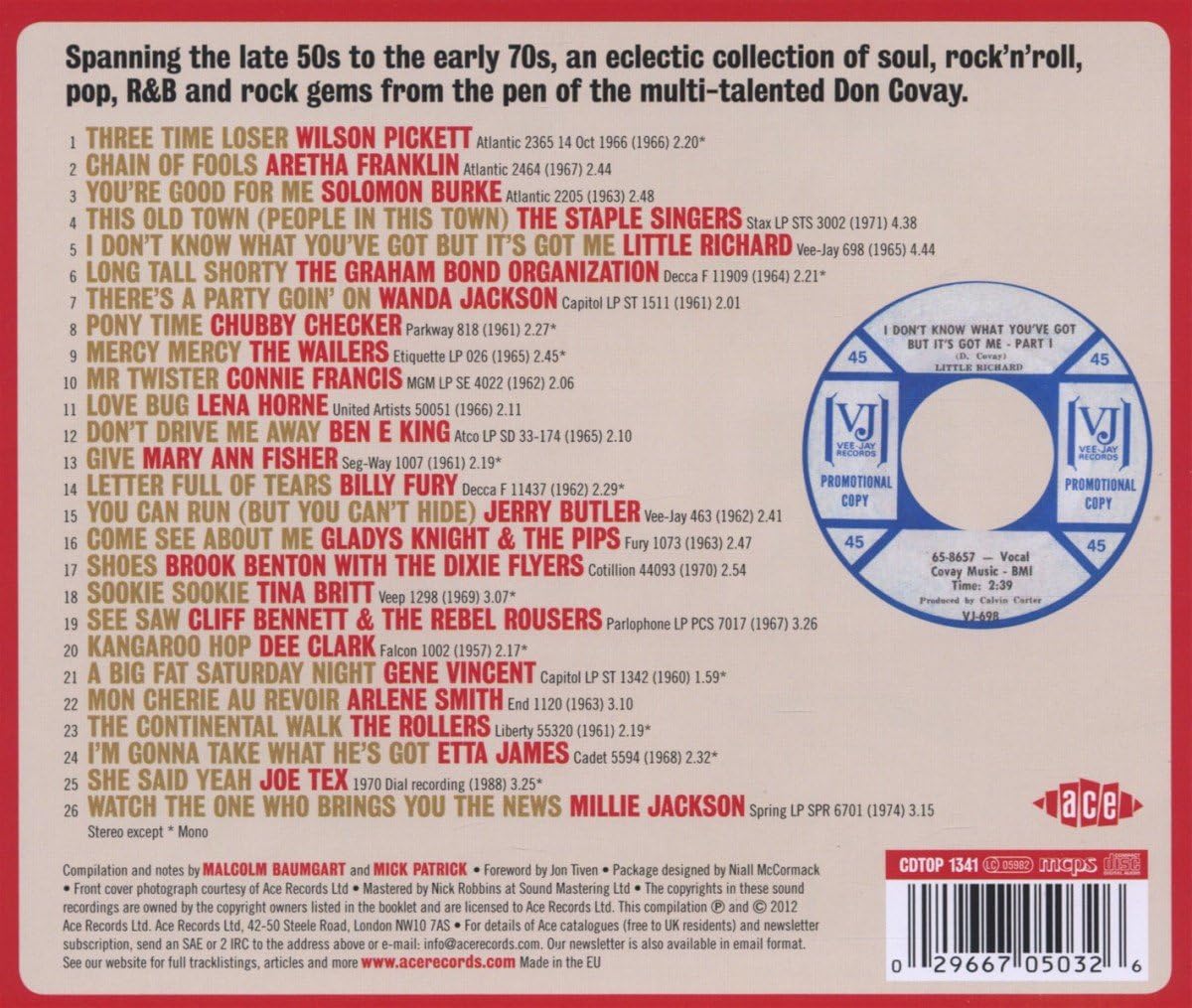 Have Mercy! The Songs Of Don Covay
