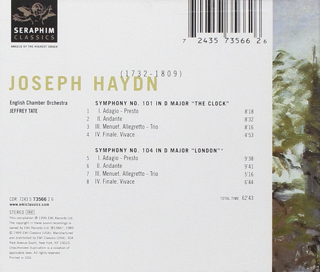 Symphonies 101 & 104