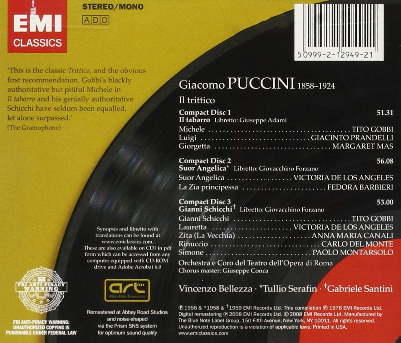 Puccini: Il Trittico