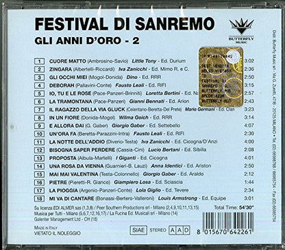 Festival Di Sanremo Vol. 2 - Gli Anni D`Oro