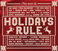 Holidays Rule