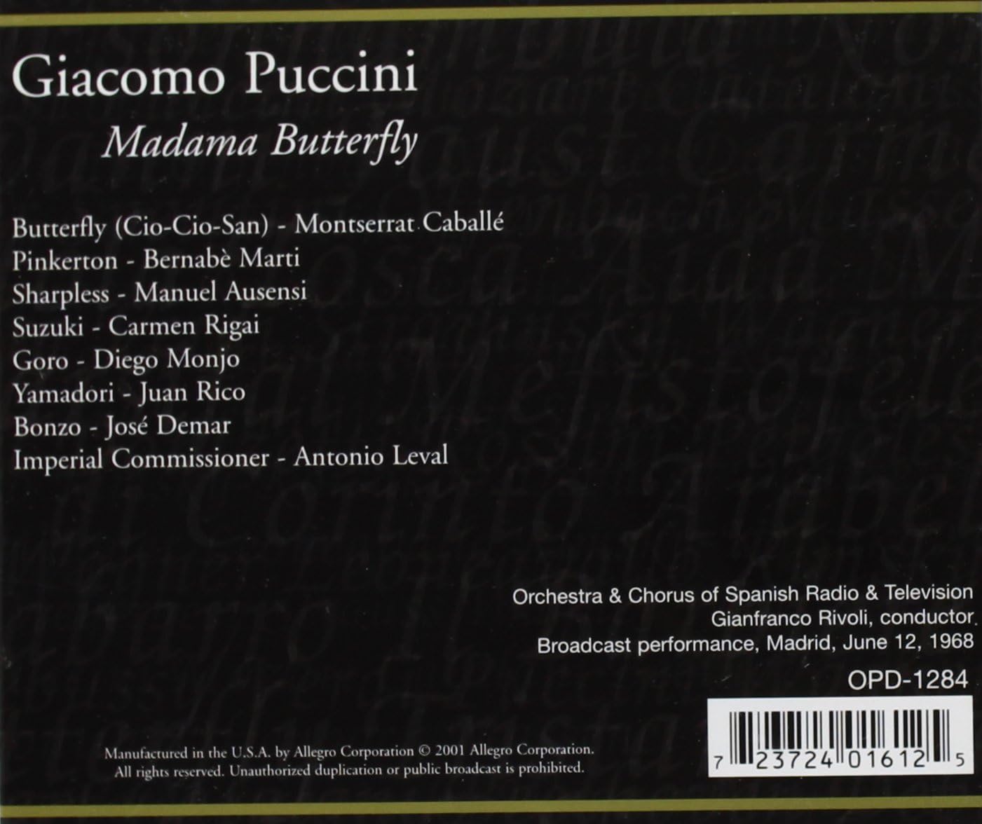 Great Operas Of Giacomo Puccini