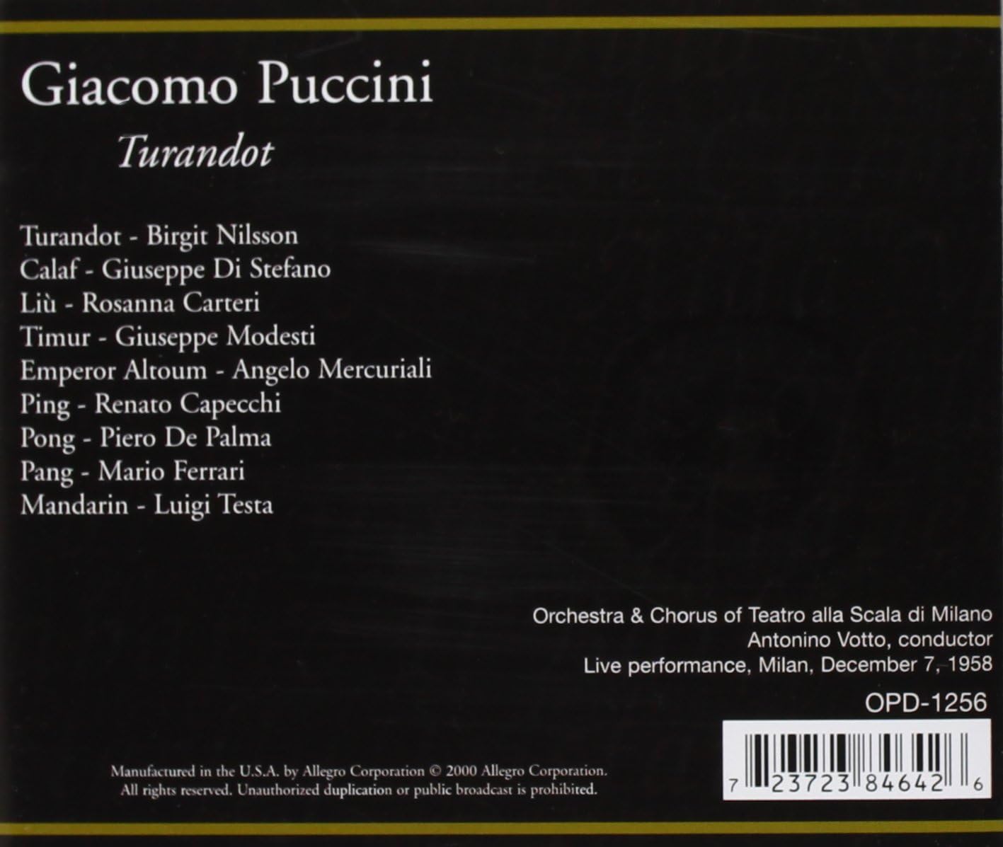 Great Operas Of Giacomo Puccini