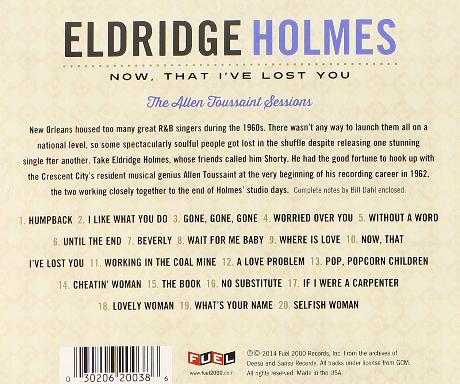Eldridge Holmes-Now That I`Ve Lost You