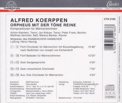 Orpheus Mit Der Tone Reine
