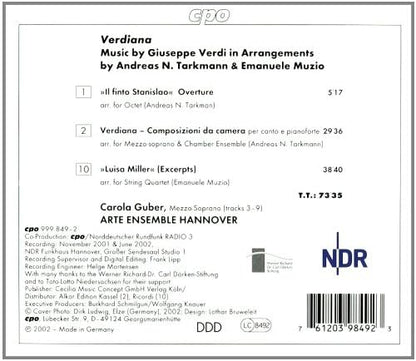 Verdiana (Rabus, Arte Ensemble Hannover, Guber)