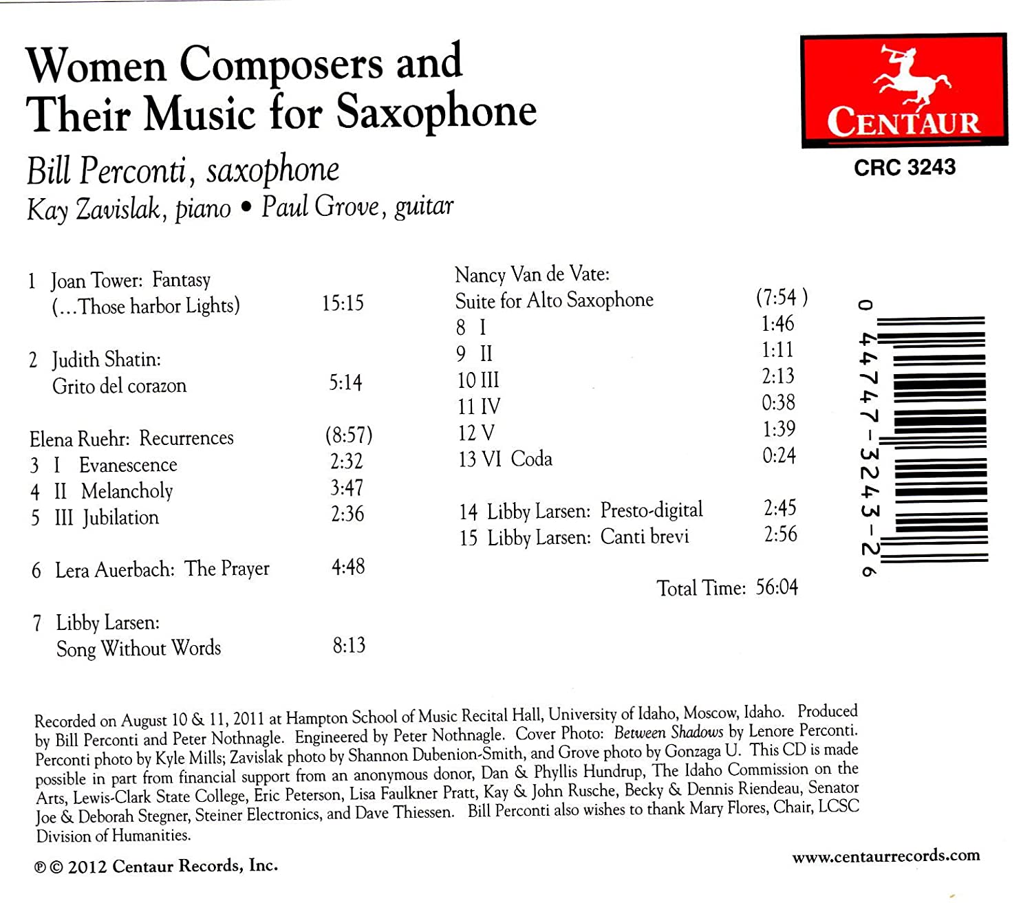 Woman Composers & Their Music for Saxophone