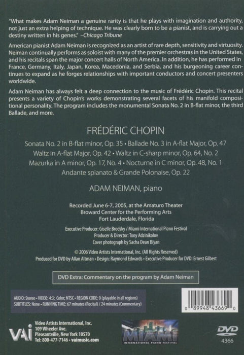 Adam Neiman: Chopin Recital