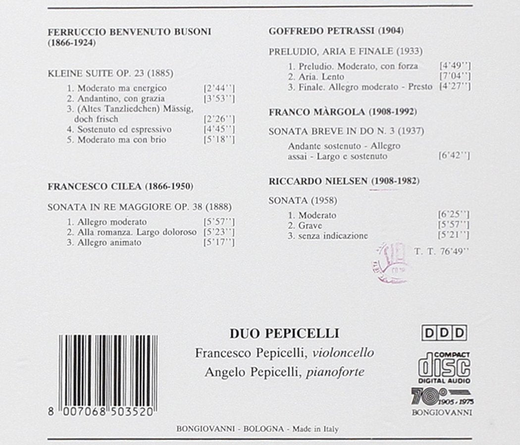 Sonata in Re Magg Op 38 / Sonata Breve in Do N 3