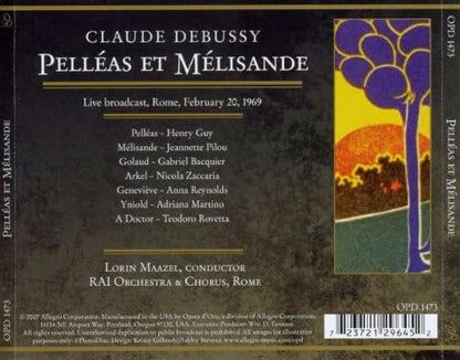 Pelleas Et Melisande (Rome 1969)