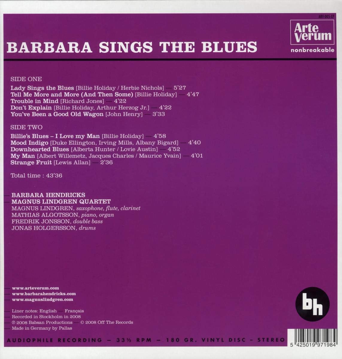 Barbara Sings the Blues Dig Ogv