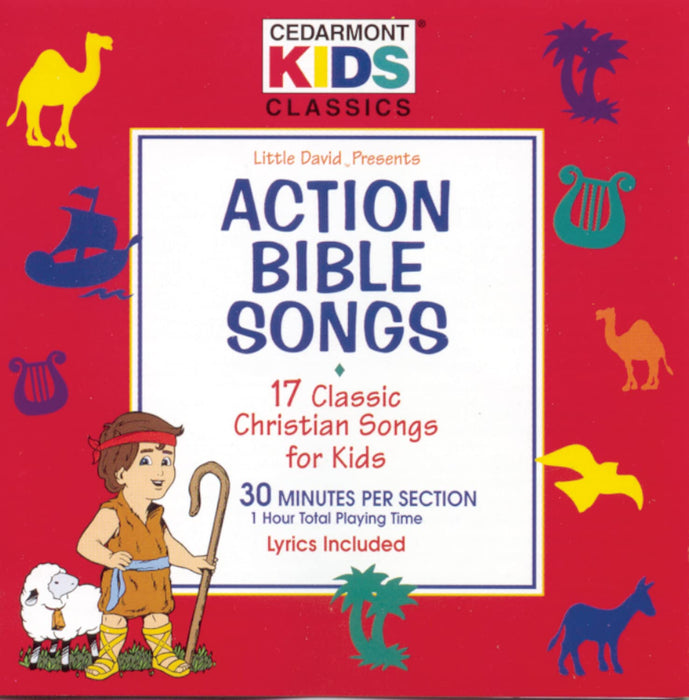 Little David Presents, - Action Bible Songs - Seventeen Classic Christian Songs for Kids (Audio cd