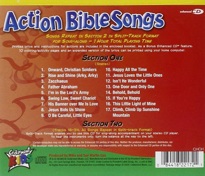 Little David Presents, - Action Bible Songs - Seventeen Classic Christian Songs for Kids (Audio cd