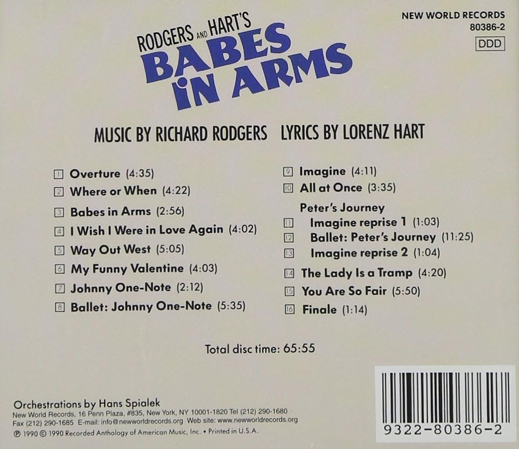 Babes in Arms (New Jersey So, Haile, Kaye, Blazer)
