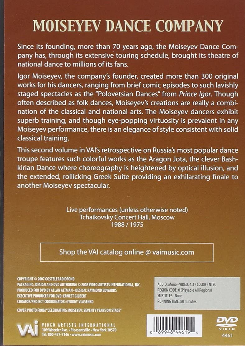 The Astonishing Moiseyev Dance Company: Volume 2