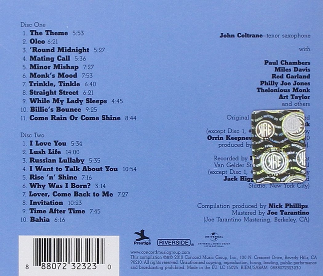 The Definitive John Coltrane on Prestige & Riverside