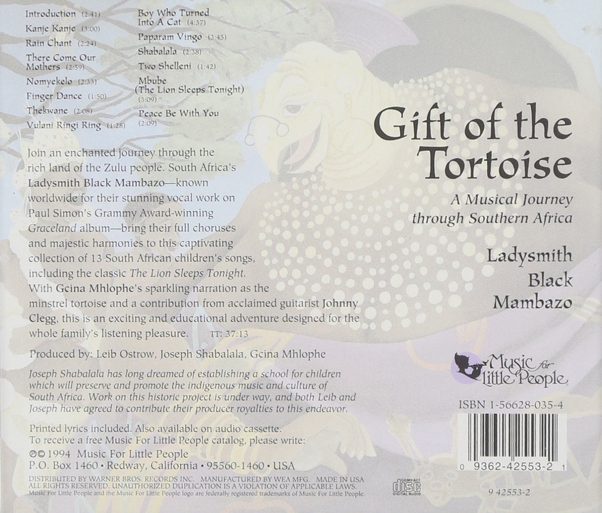 Gift Of The Tortoise: A Musical Journey Through Southern Africa