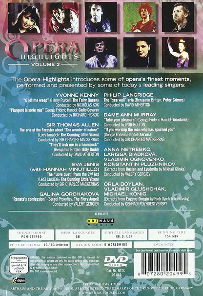 Opera Highlights Vol. II - Ariodante, Billy Budd, The Fiery Angel, Xerxes, Peter Grimes, Cunning Little Vixen, Giulio Cesare, Eugene Onegin, Ruslan and Lyudmlla