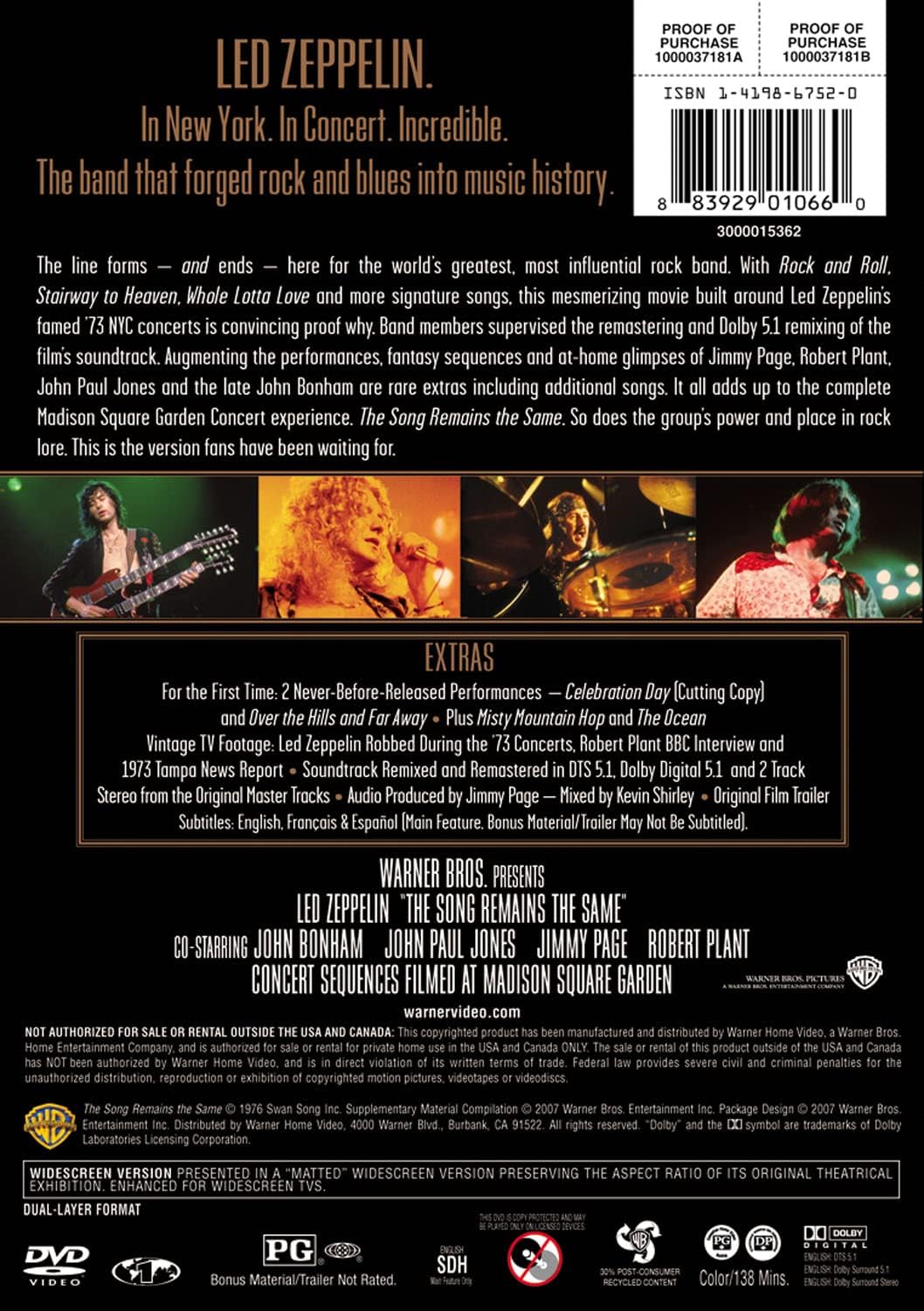 Led Zeppelin: The Song Remains the Same (Two-Disc Special Edition)