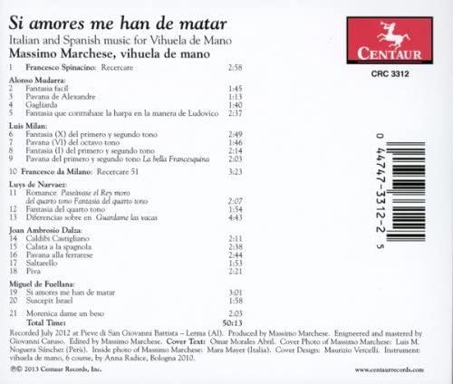 Si amores me han de matar - Italian and Spanish Music for Violin