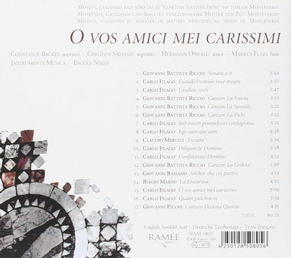 O Vos Amici Mei Carissimi-Motetten,Canz