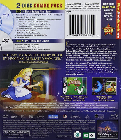Alice In Wonderland (Two-Disc 60th Anniversary Blu-ray/DVD Combo