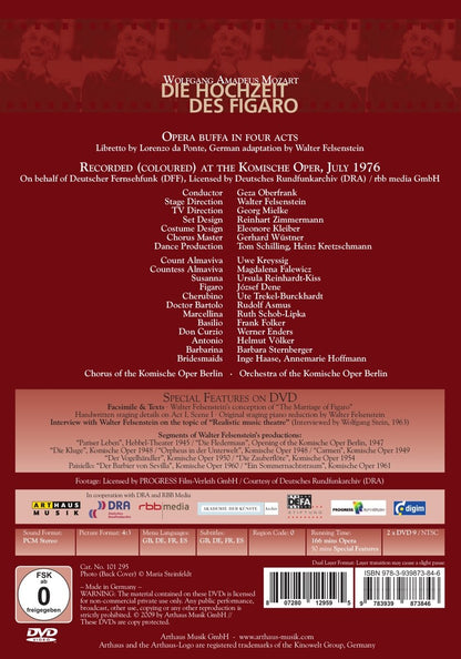Le Nozze Di Figaro (Cantato In Tedesco