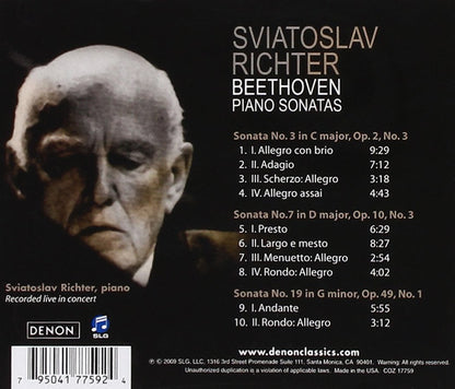 Beethoven-Piano Sonatas 3, 7 & 19 -Richter