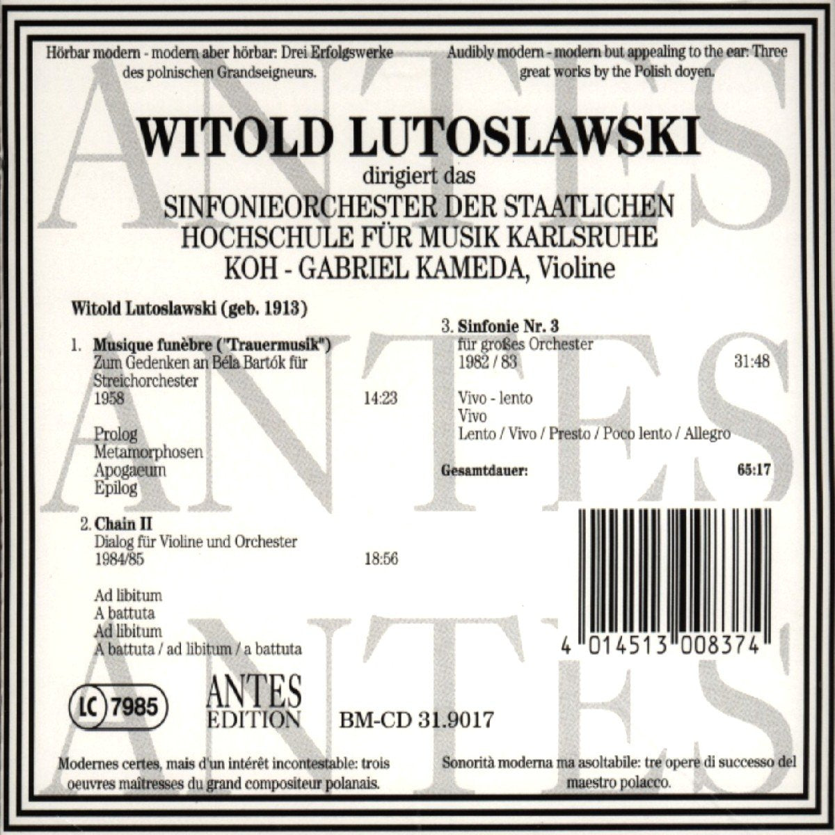 Lutoslowski Dir Lutoslowski