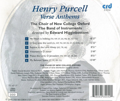 Henry Purcell: Verse Anthems