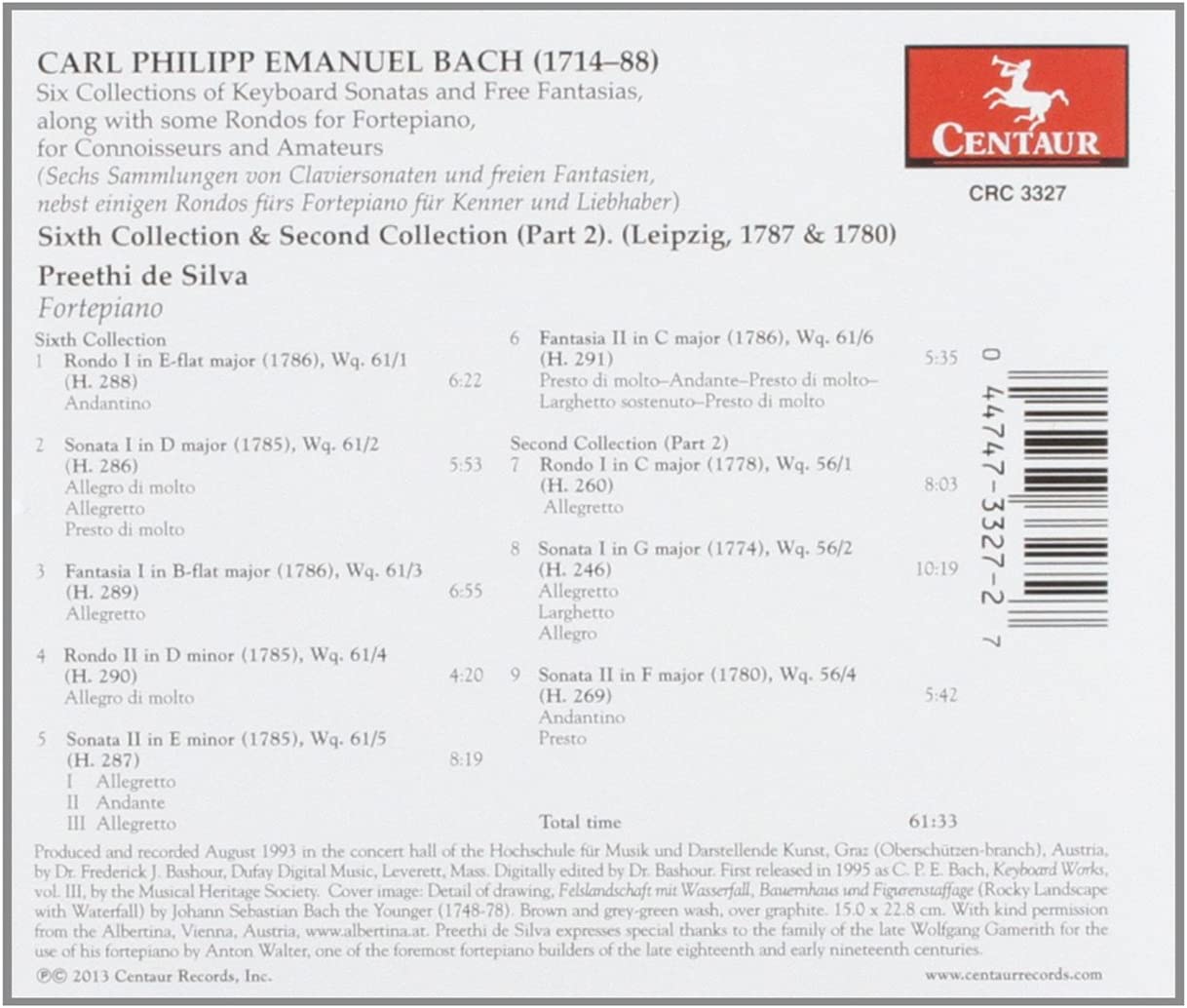 CPE Bach: Sixth Collection & Second Collection, part 2