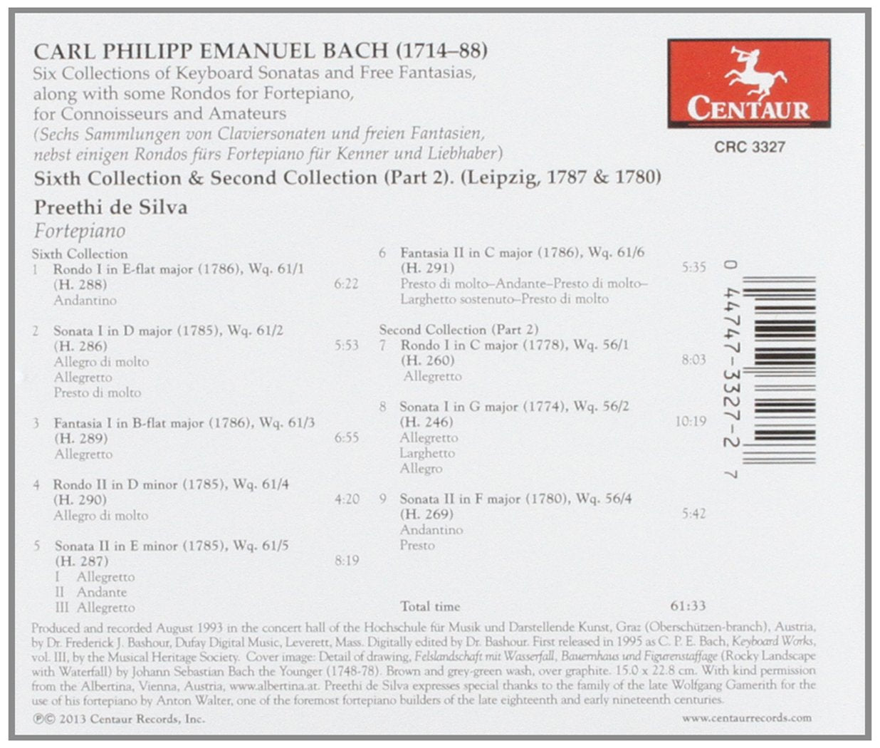 CPE Bach: Sixth Collection & Second Collection, part 2