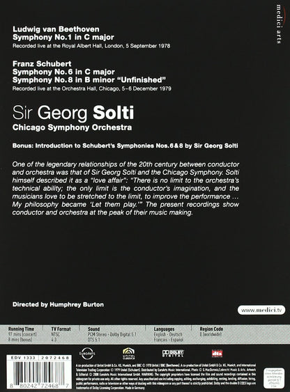 Sir George Solti/Chicago Symphony Orchestra: Beethoven Symphony No. 1/Schubert Symphony No. 6 & 8