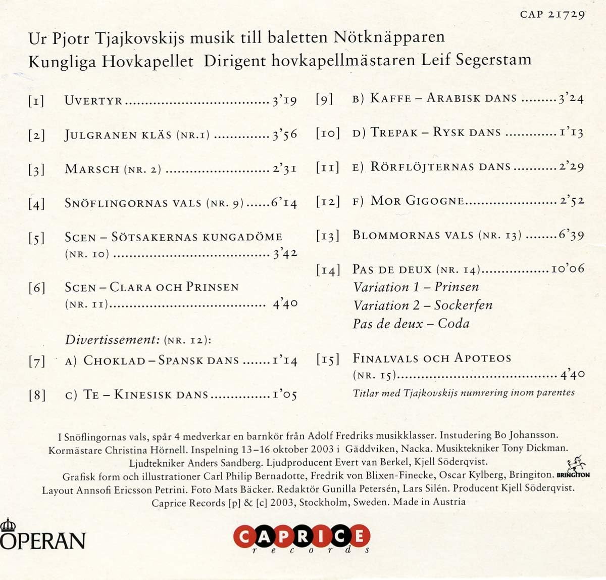 Pjotr Tjajkovskij - Ur Notknapparen
