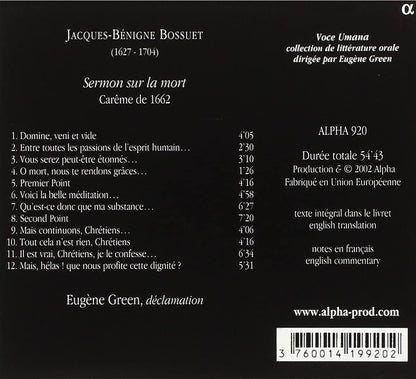 Brosuet: Sermon Sur La Mort