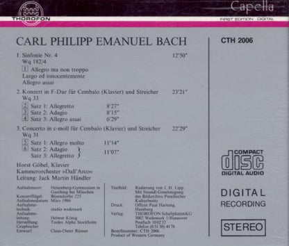 Sym No 4 / Harpsichord Ctos
