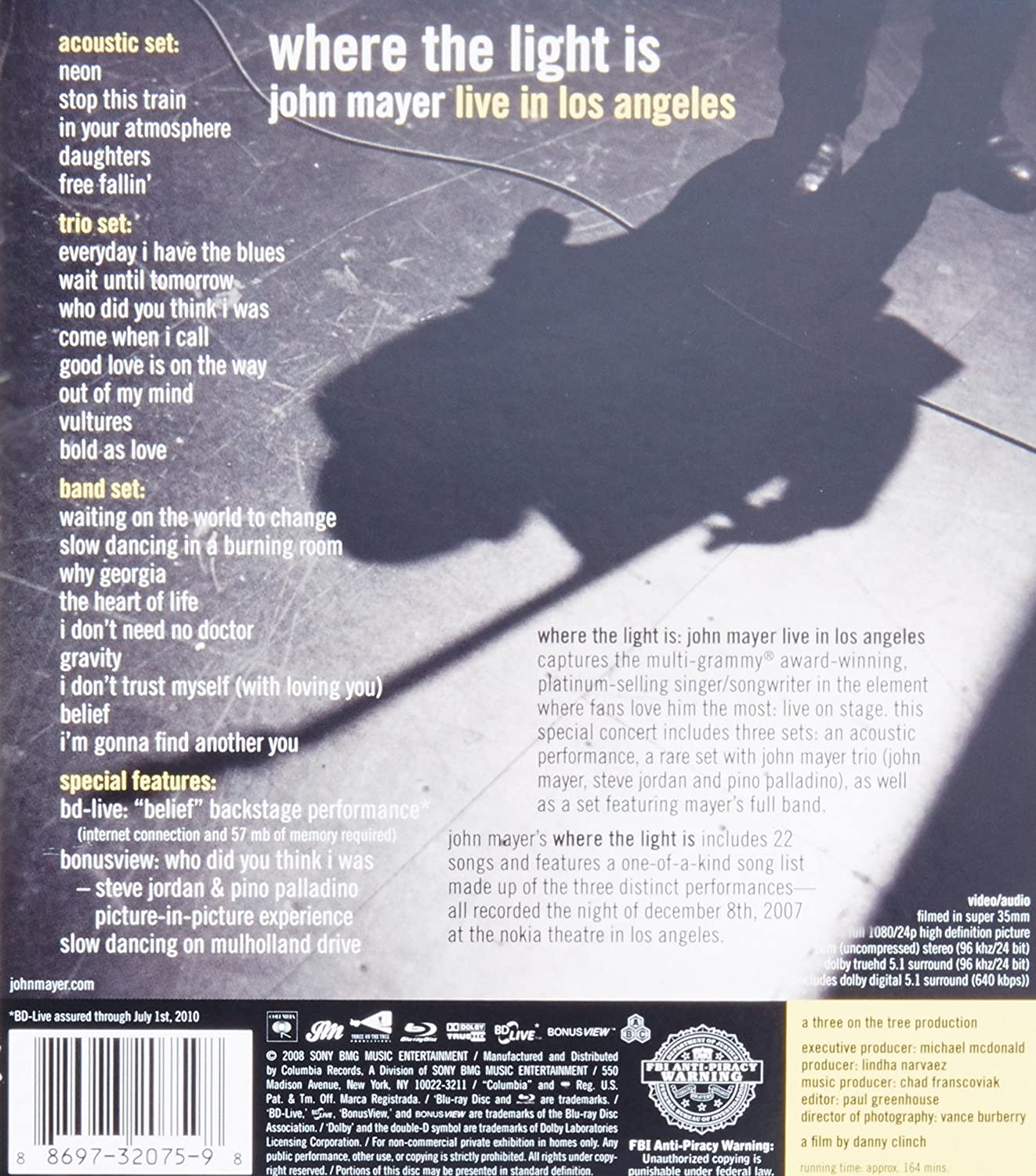 Where The Light Is: John Mayer Live In Los Angeles