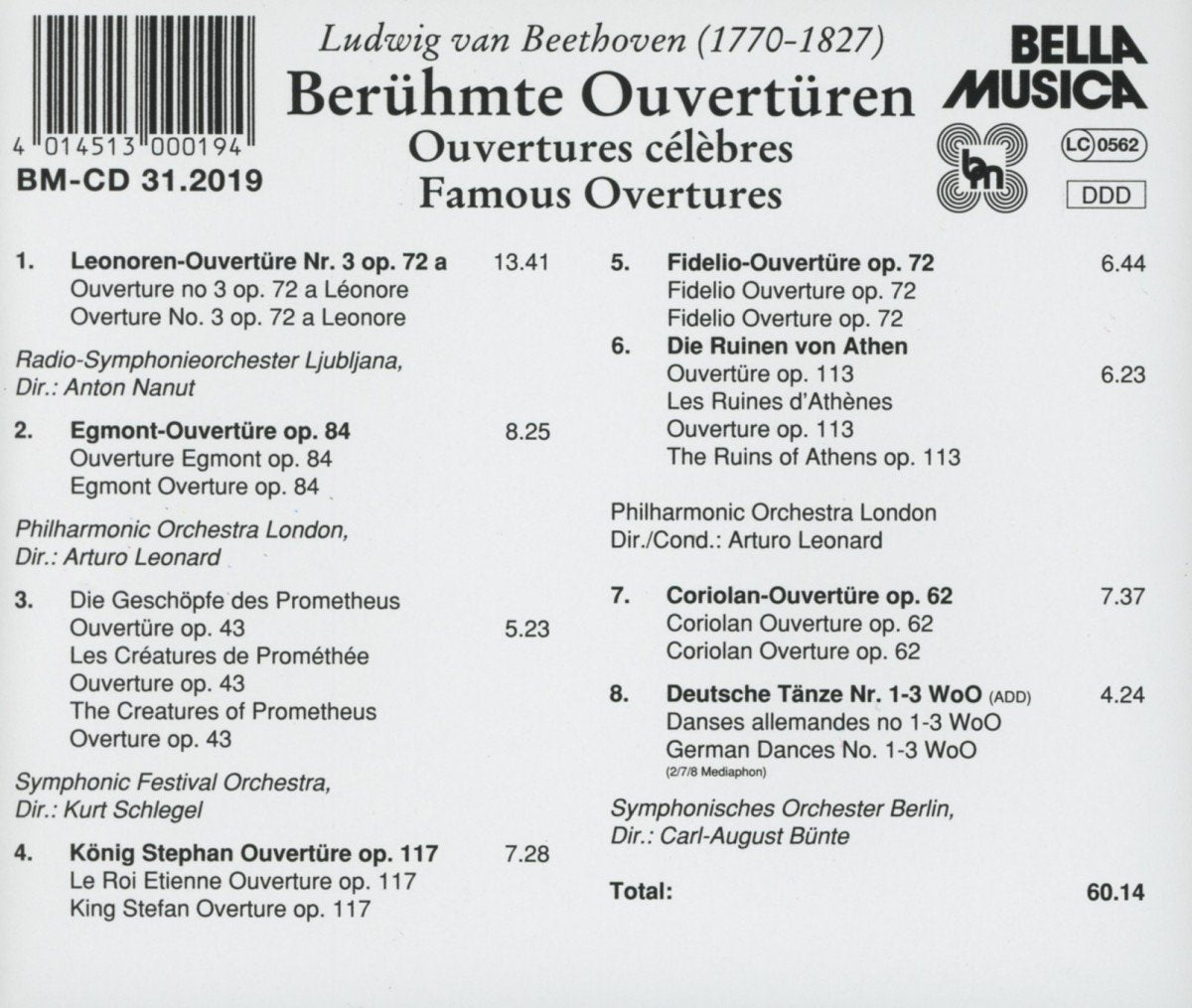 Beruhmt Ouverturen