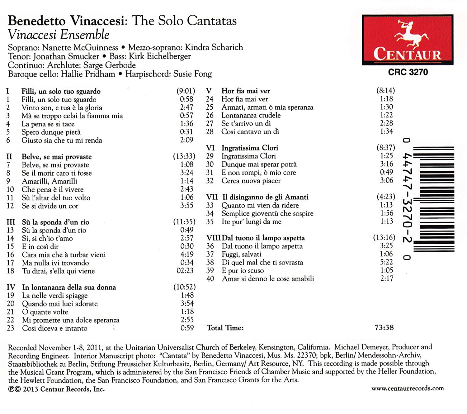 The Solo Cantatas