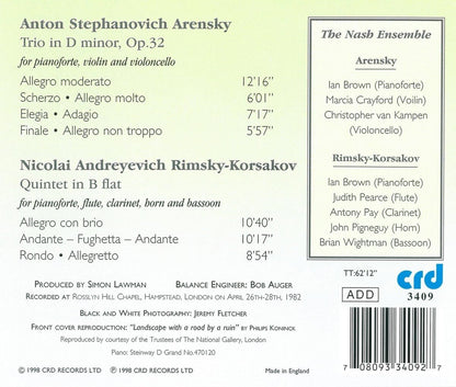 Arensky: Piano Trio in D Minor, Op. 32/Rimsky-Korsakov:...