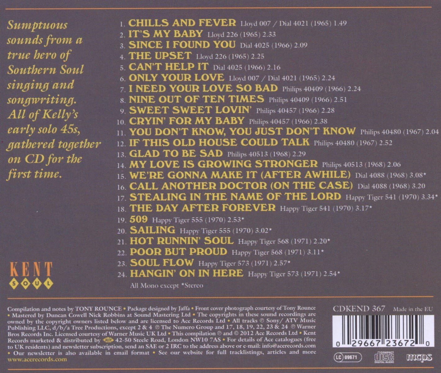 Hot Runnin' Soul: The Singles 1965-71
